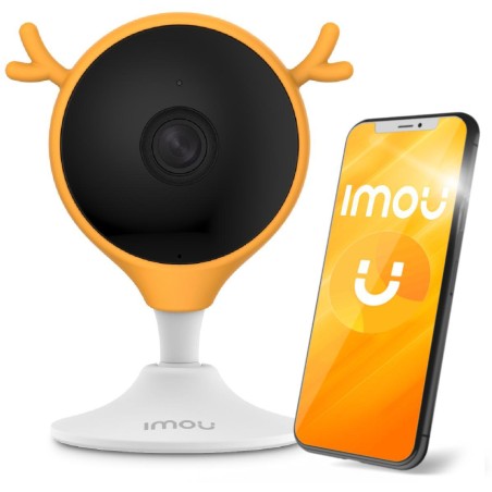 Kamera IP IMOU Cue 2 IPC-C22EP-A z pokrowcem silikonowym pomarańczowym