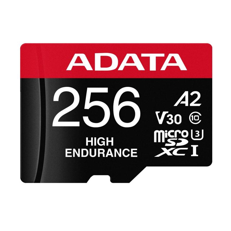 Adata Karta microSD High Endurance 256GB UHS1 U3 V30 A2 100/85MB/s + Adapter Adata Karta microSD High Endurance 256GB UHS1 U3 V30 A2 100/85MB/s + Adapter