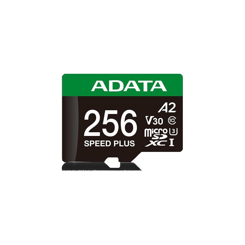 Adata Karta pamięci microSD Speed Plus 256GB UHS1 U3 V30 A2 180/160 MB/s Adata Karta pamięci microSD Speed Plus 256GB UHS1 U3 V30 A2 180/160 MB/s