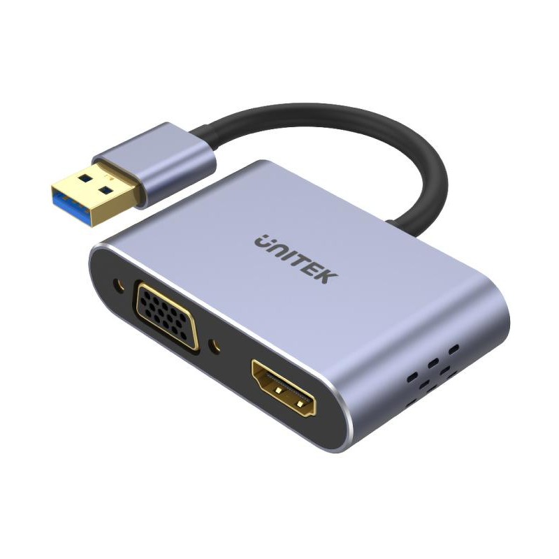 Adapter Unitek V1304A USB-A na HDMI i VGA, FullHD