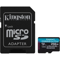Karta pamięci microSD 256GB Kingston CanvasGo! Plus 200MB/s A2 U3 V30 + adapter