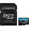 Karta pamięci microSD 256GB Kingston CanvasGo! Plus 200MB/s A2 U3 V30 + adapter Karta pamięci microSD 256GB Kingston CanvasGo! Plus 200MB/s A2 U3 V30 + adapter