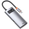 Hub USB Baseus Metal Gleam 4w1