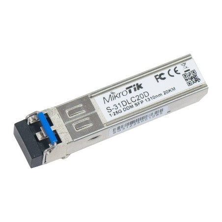 MODUŁ SFP MIKROTIK S-31DLC20D 1.25G SM 20km 1310nm