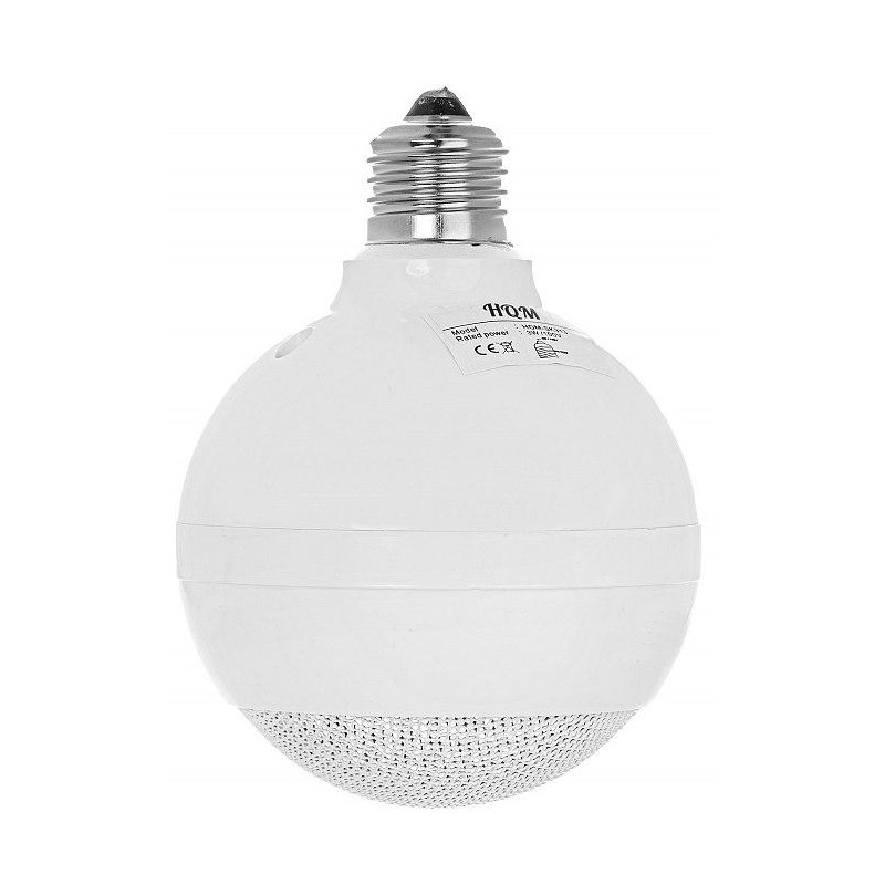 Głośnik kulowy HQM-SK313 3W 100V gwint E27 Biały Głośnik kulowy HQM-SK313 3W 100V gwint E27 Biały