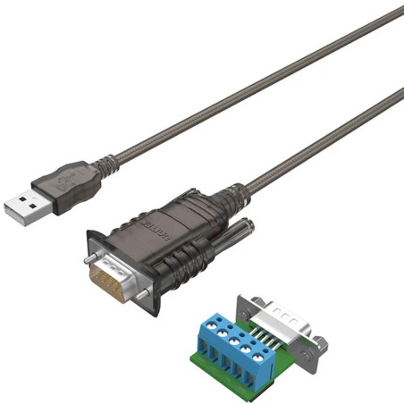 Unitek Konwerter/Adapter USB 2.0 do RS422/RS485 (DB9M) z chipsetem FTDI, 1,5m