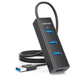 Aktywny hub USB Unitek 4w1 5Gbps z zasilaniem przez USB-C