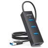 Aktywny hub USB Unitek 4w1 5Gbps z zasilaniem przez USB-C