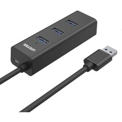 Aktywny hub USB Unitek 4w1 5Gbps z zasilaniem przez USB-C