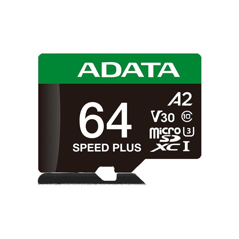 Adata Karta pamięci microSD Speed Plus 64GB UHS1 U3 V30 A2 160/140 MB/s