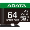 Adata Karta pamięci microSD Speed Plus 64GB UHS1 U3 V30 A2 160/140 MB/s
