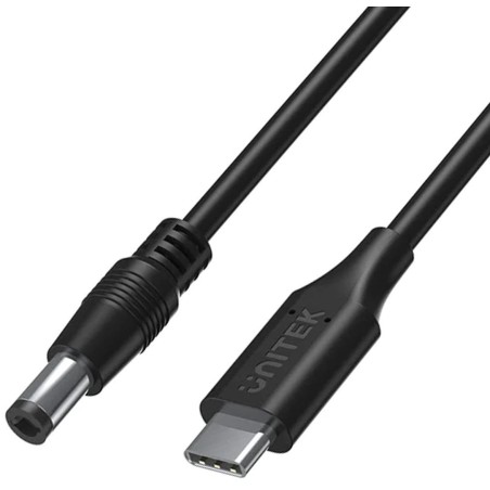 Unitek Kabel zasilający do laptopa 65W USB-C - DC5,5mm