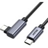 Unitek Kabel USB-C kątowy 90° PD100W 1m