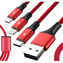 Unitek 3-in-1 USB Kabel ładujący C4049RD