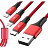Unitek 3-in-1 USB Kabel ładujący C4049RD