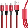 Unitek 3-in-1 USB Kabel ładujący C4049RD