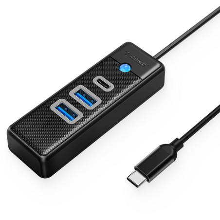 Hub USB-C Orico Hub USB-C 2x USB-A 3.1 + USB-C czarny