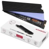Radiator do dysków Axagon CLR-M2L3 M.2 SSD 3mm Radiator do dysków Axagon CLR-M2L3 M.2 SSD 3mm