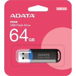 Adata Pendrive C906 64GB USB2.0 czarne