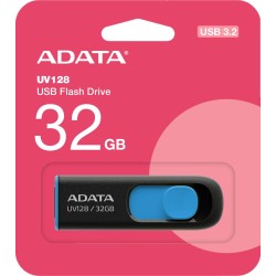 Adata Pendrive UV128 32GB USB 3.2 Gen1 czarno - niebieski