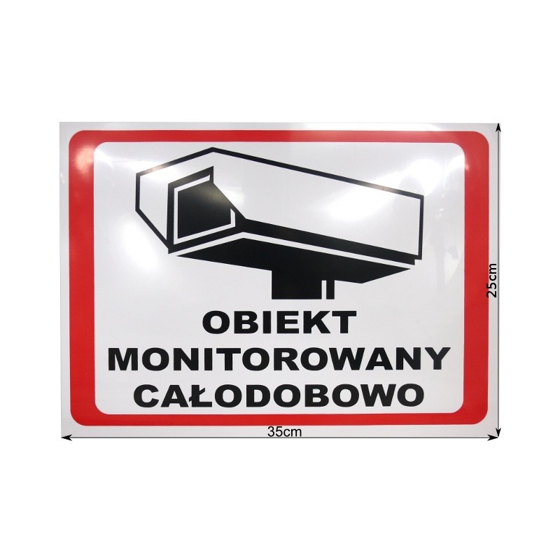 TABLICA OBIEKT MONITOROWANY 6586