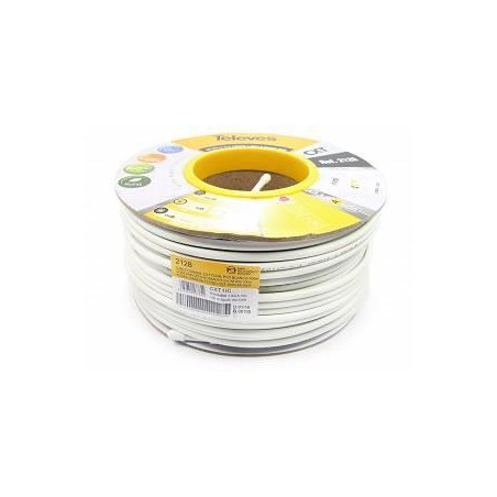 PRZEWÓD KONCENTRYCZNY TELEVES CXT 1.02 CU 79% PVC ref. 2128 - 1m (wewnętrzny)