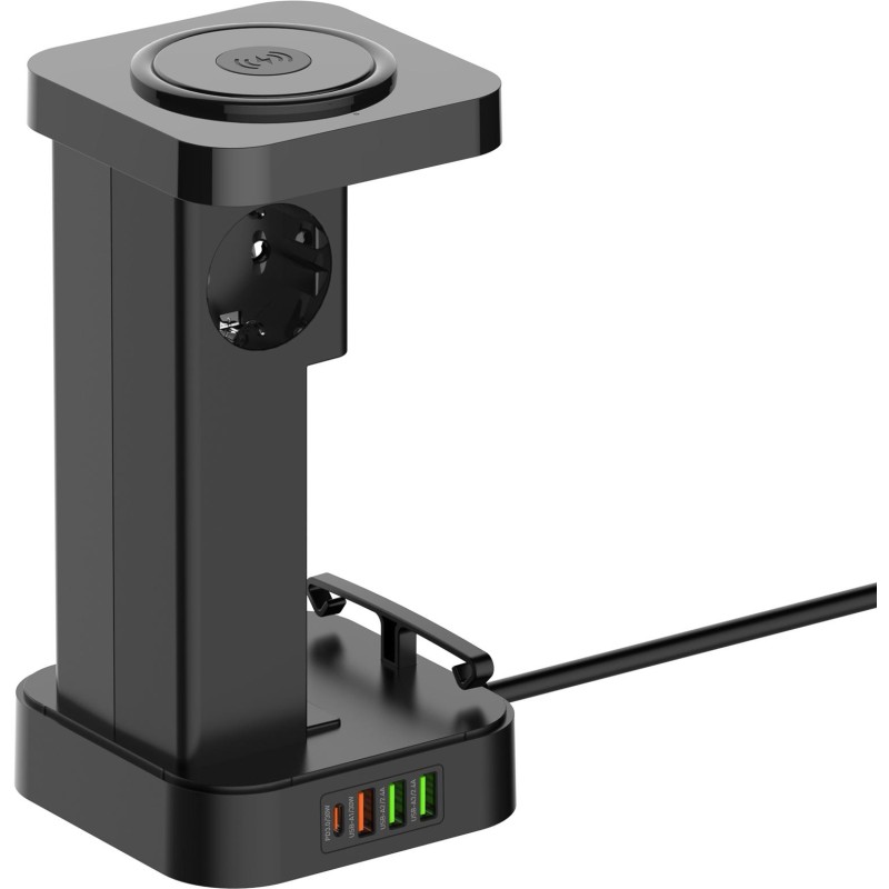 Stacja zasilająca Newell GaN Power Cube 8w1 z ładowarką indukcyjną