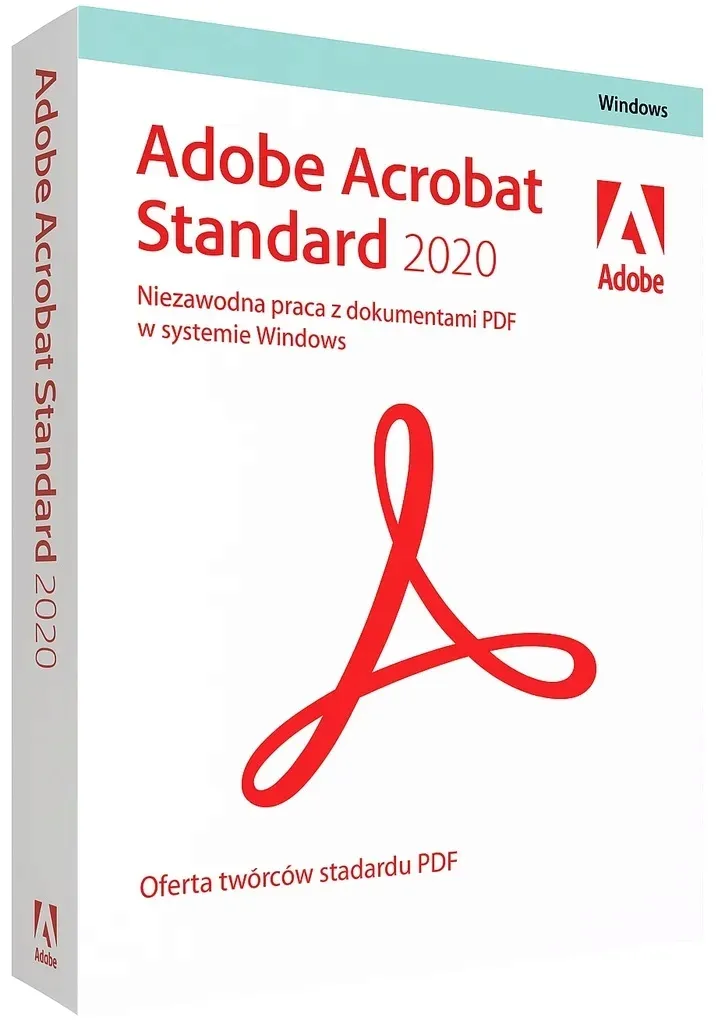 Acrobat 2020 Standard - Licencja Wieczysta (LifeTime) - Windows - Licencja Biznes - BOX (ESD)