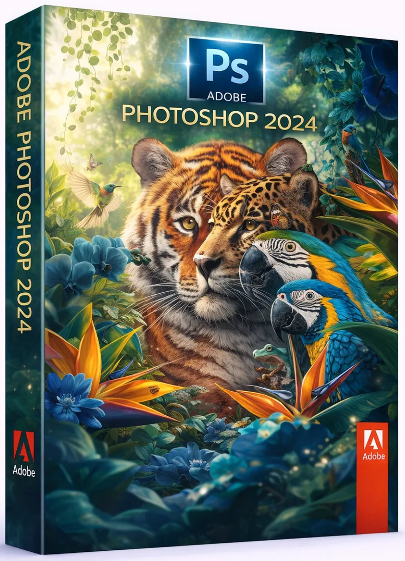 Photoshop 2024 -  Licencja Wieczysta (LifeTime) - Windows - Użytkownik Indywidualny - BOX (ESD)