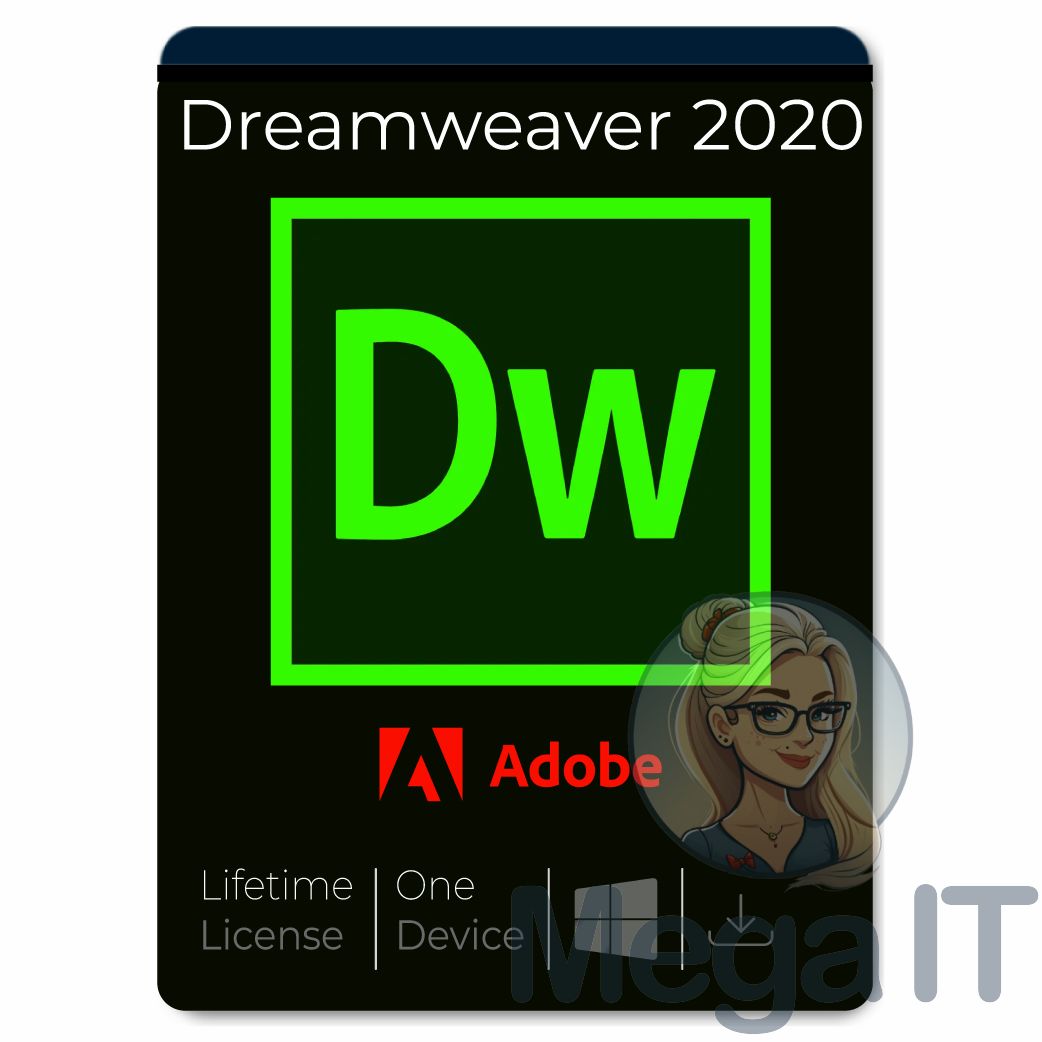 Dreamweaver 2020 - Licencja Wieczysta (LifeTime) - Windows - Użytkownik Indywidualny - BOX (ESD)