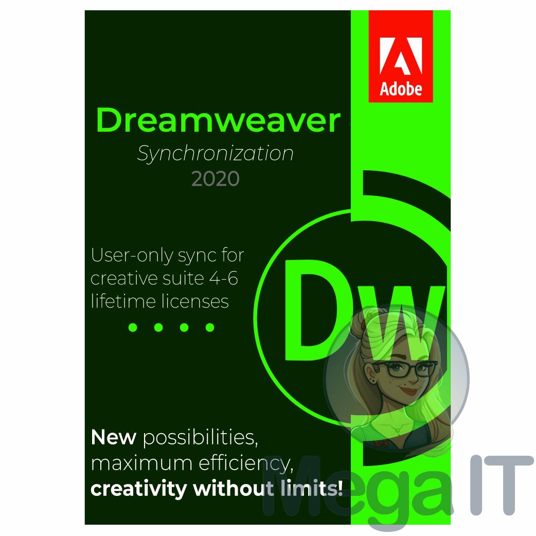 Synchronizacja Dreamweaver 2020 - Licencja Wieczysta (LifeTime) - Windows - Użytkownik Indywidualny - BOX (ESD)
