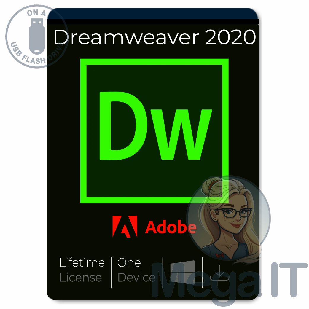 Dreamweaver 2020 - Licencja Wieczysta (LifeTime) - Windows - Użytkownik Indywidualny - BOX (USB)