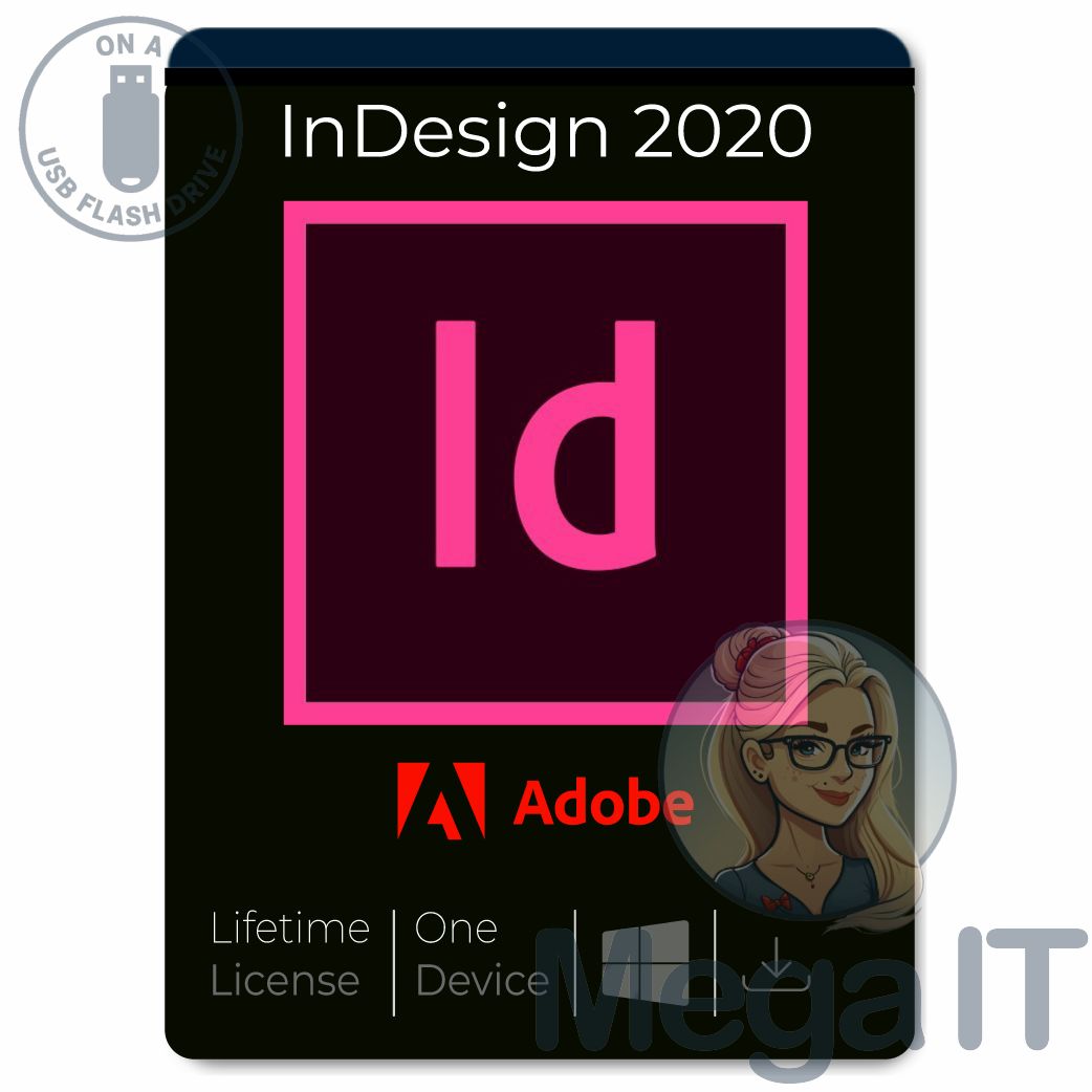 InDesign 2020 - Licencja Wieczysta (LifeTime) - Windows - Licencja Biznes - BOX (USB)