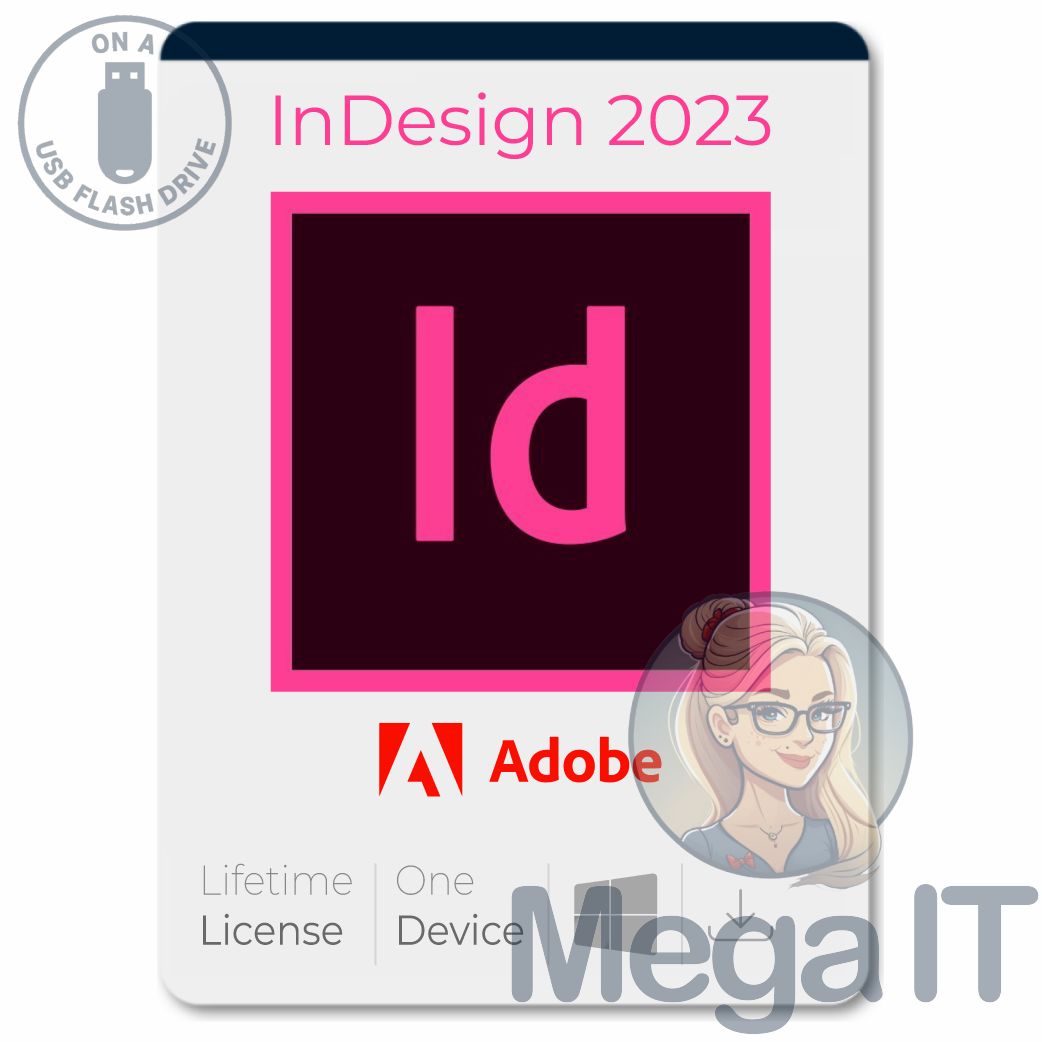 InDesign 2023 - Licencja Wieczysta (LifeTime) - Windows - Użytkownik Indywidualny - BOX (USB)