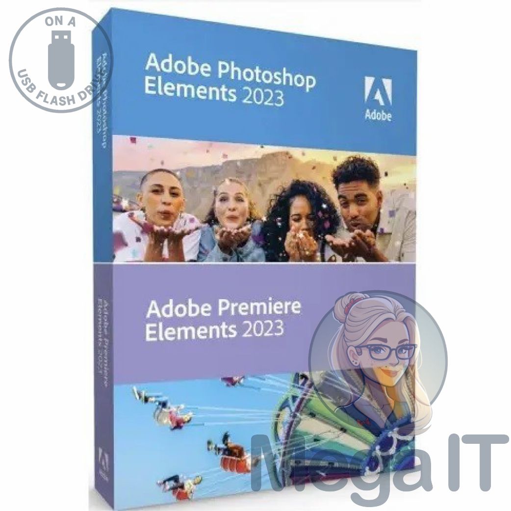 Photoshop & Premiere Elements 2023 - Licencja Wieczysta (LifeTime) - Windows - Użytkownik Indywidualny - BOX (USB)