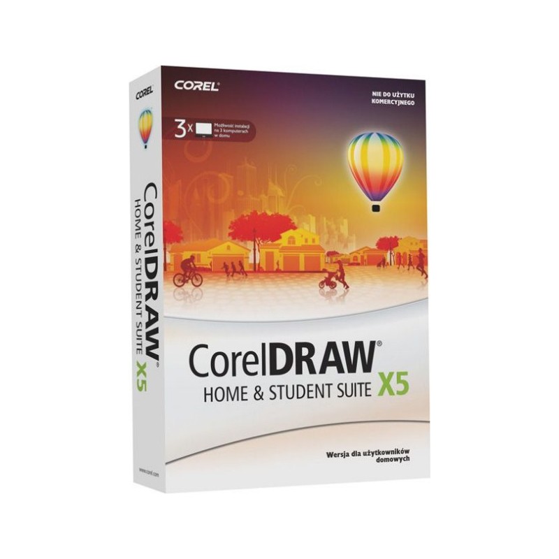 Corel DRAW Home & Student Suite X5 - Licencja Wieczysta (LifeTime) - Windows - Licencja Biznes - BOX (ESD)